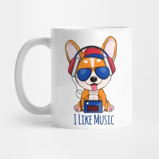 I like music corgi Mug